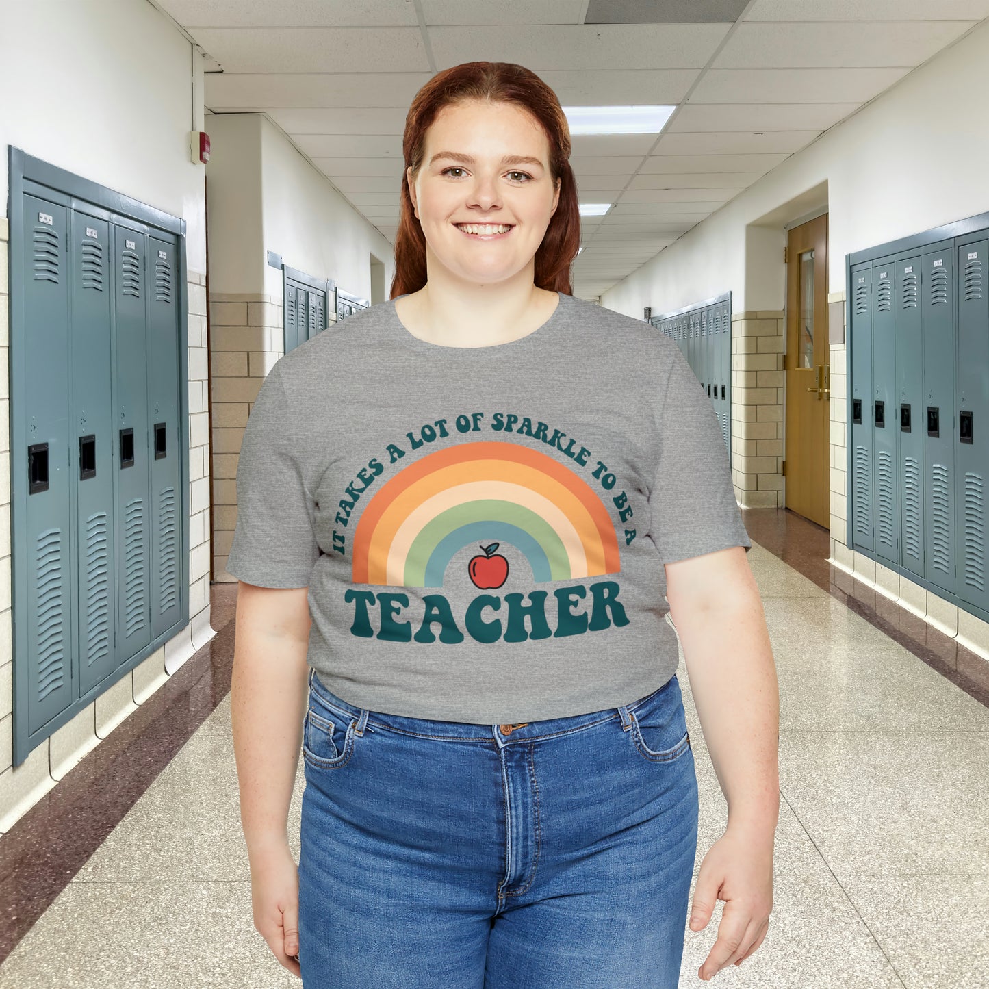 It takes alot of Sparkle to be a Teacher Unisex Jersey Short Sleeve Tee