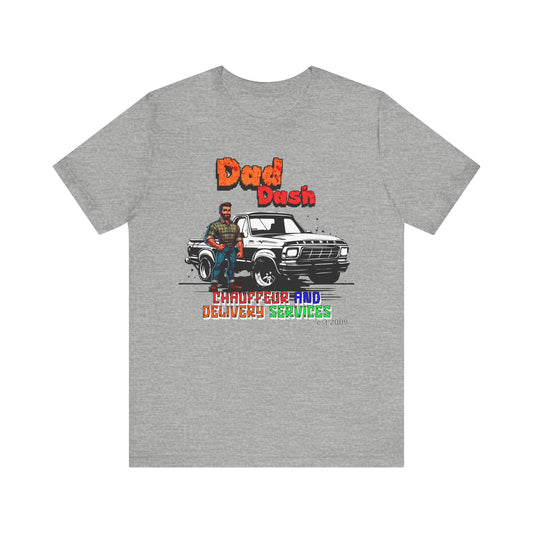 Dad Dash T-Shirt, Unisex Short Sleeve Tee for Dads, Funny Father's Day Gift, Auto Enthusiast Apparel, Dad Humor Shirt