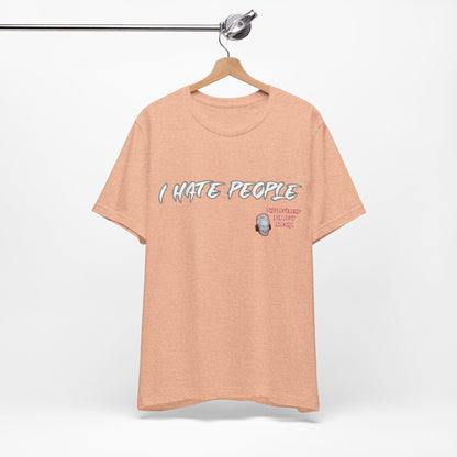 "Embrace the Grump: Reverend Bob Levy's 'I Hate People' Tee" Unisex Jersey Short Sleeve Tee #Skoal