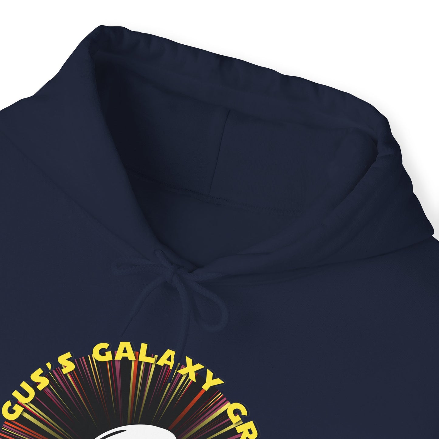 Gus's Galaxy Grill Unisex Heavy Blend™ Hooded Sweatshirt Hooded Hilarity, Galactic Gastro Couture, Intergalactic Apparel