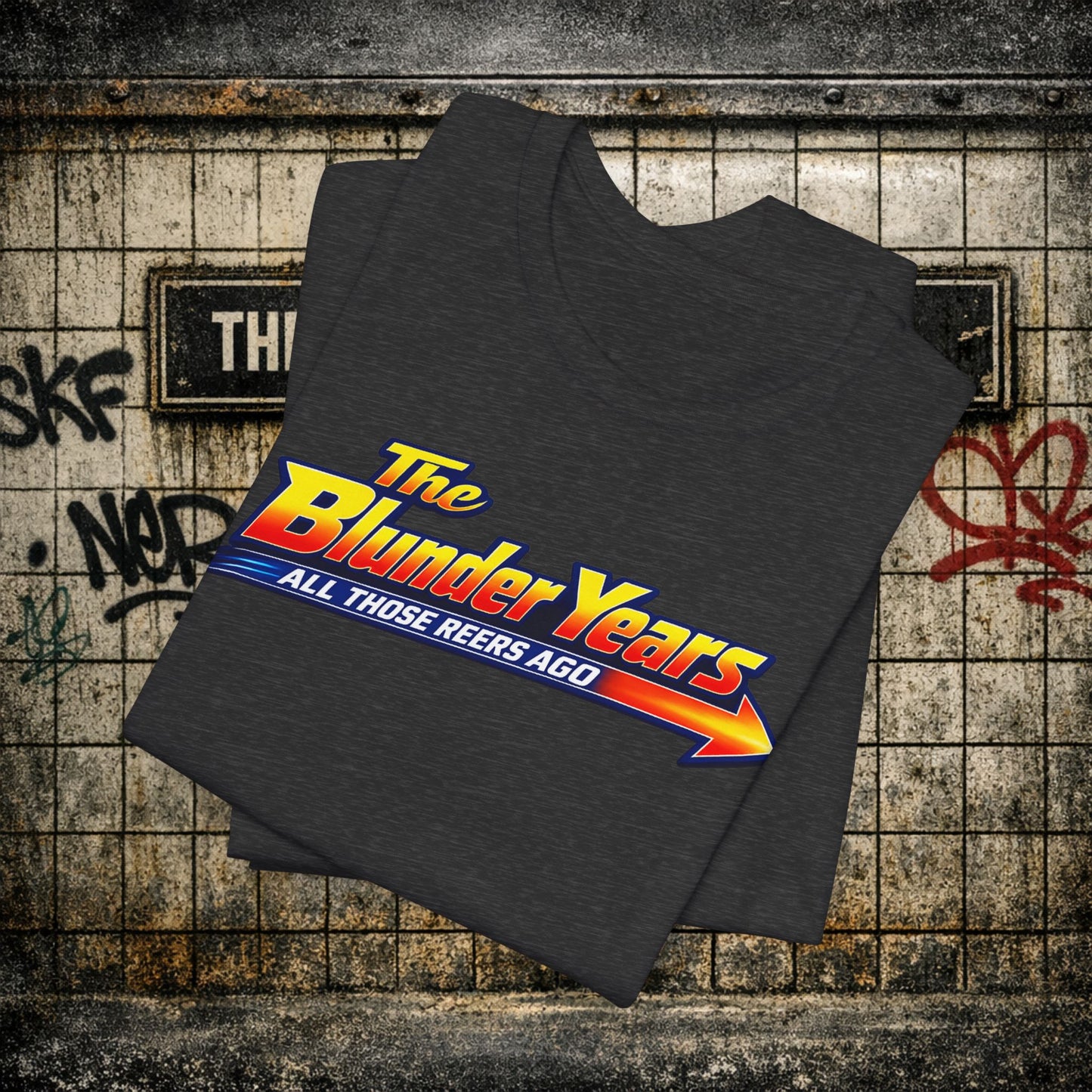 Retro 'The Blunder Years' Graphic Tee - Nostalgic Vintage Logo T-Shirt