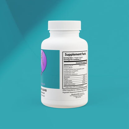 DirkX Digestive Enzyme Blend Supplement: Optimize Your Digestion, Elevate Your Health! (60 Capsules)