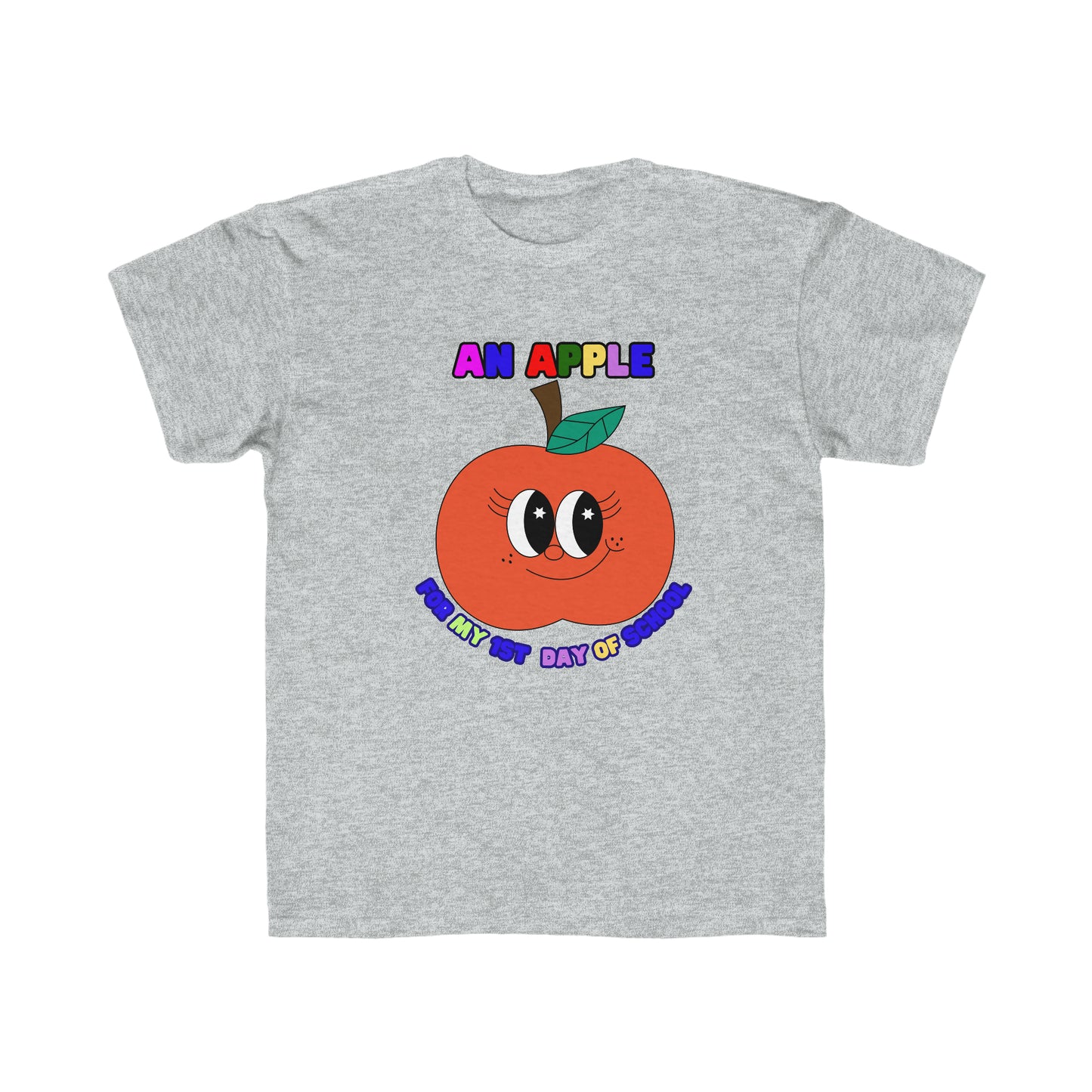 An Apple for my 1st day of School Kids Regular Fit Tee