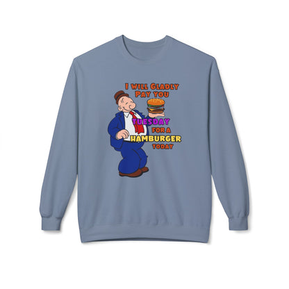 Wimpy’s Ultimate Bargain Unisex Midweight Softstyle Fleece Crewneck Sweatshirt