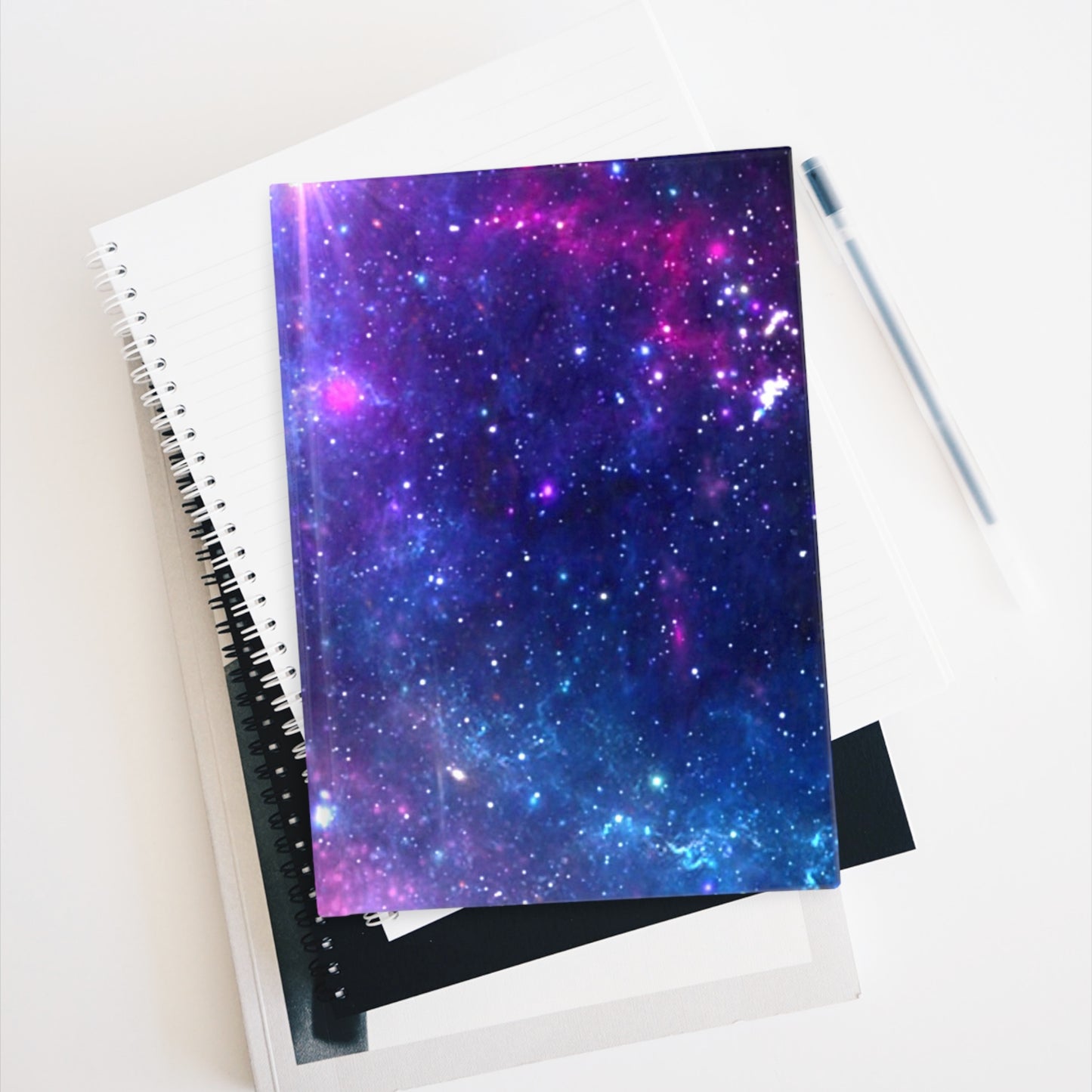 Purple Beyond the Stars Outer Space Out of this World Journal - Ruled Line