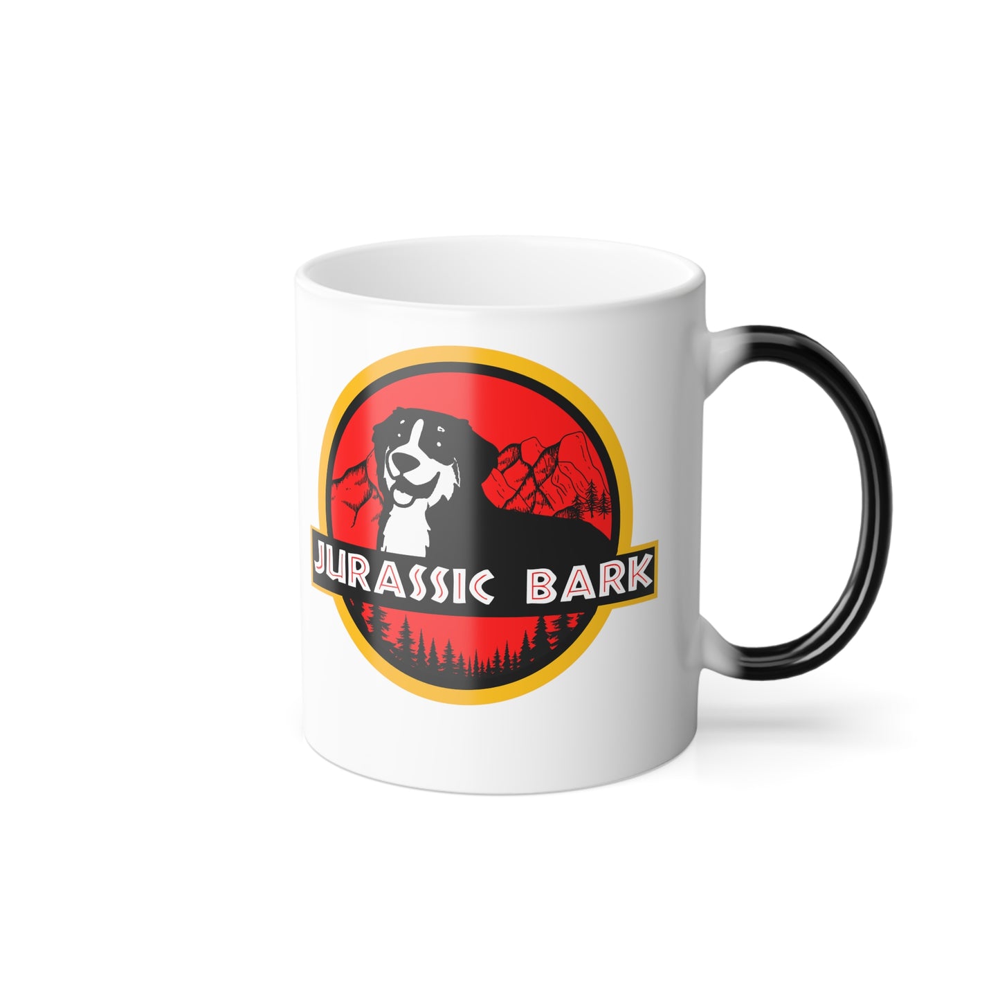 Jurassic Bark Bernese Mountain Dog Color Morphing Mug, 11oz