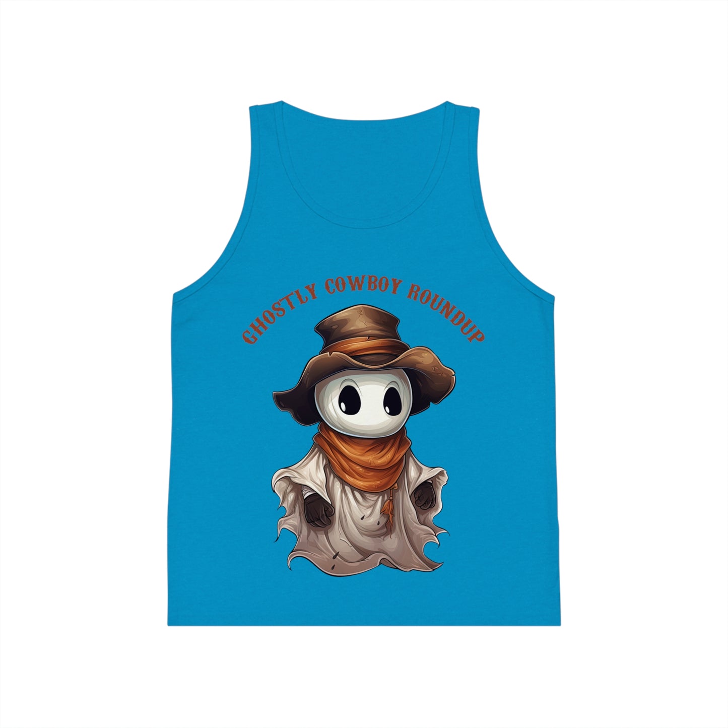 Ghostly Cowboy Round up Kid's Jersey Tank Top Gifts for him, gifts for her