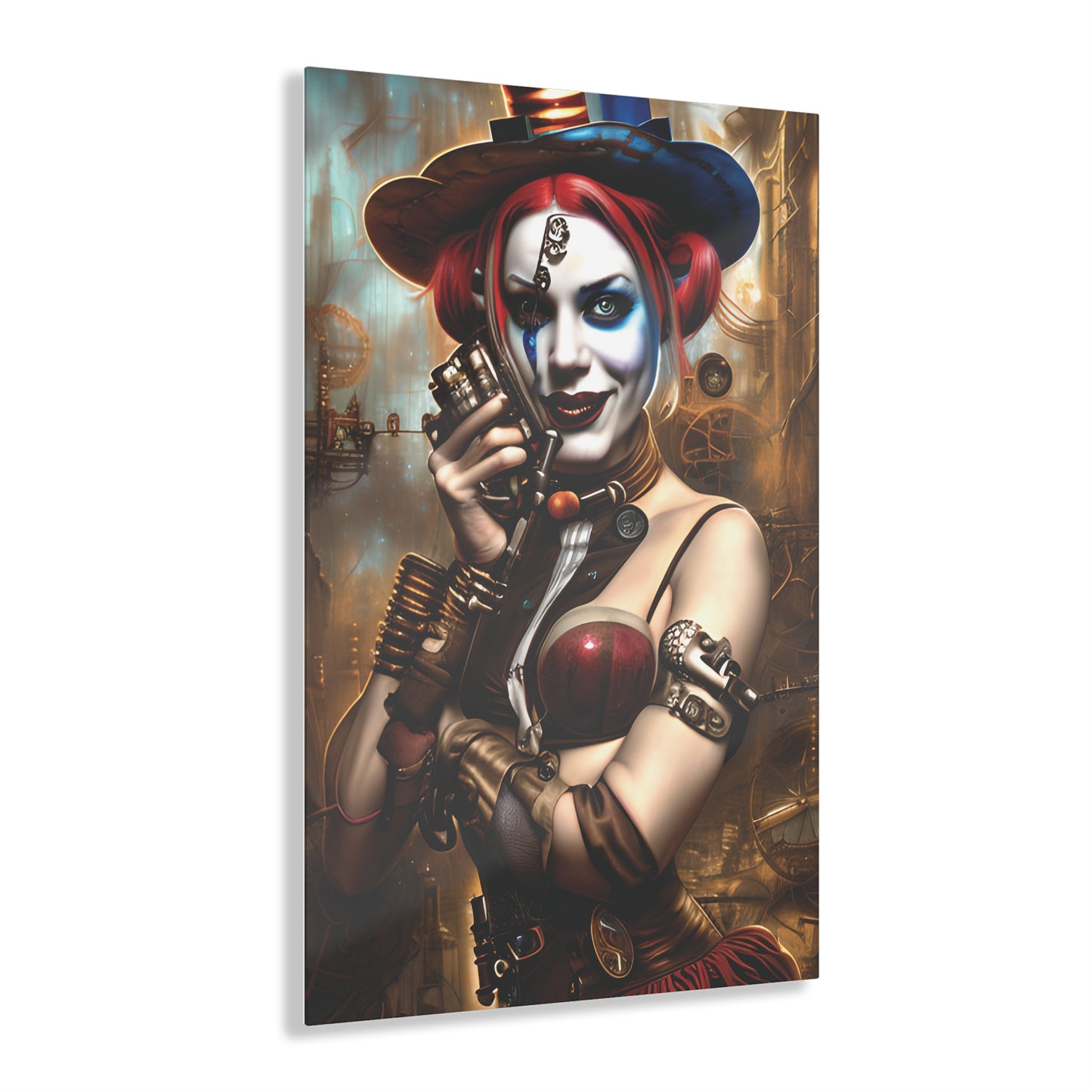 Hyper Realistic Steampunk Harley Quinn Acrylic Prints