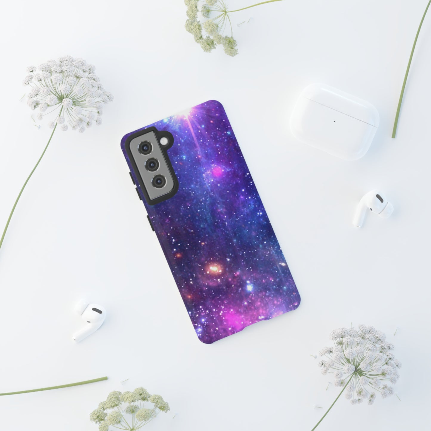 Purple Beyond the Stars Outer Space Out of this World Tough Cases (iPhone, Google, Samsung)