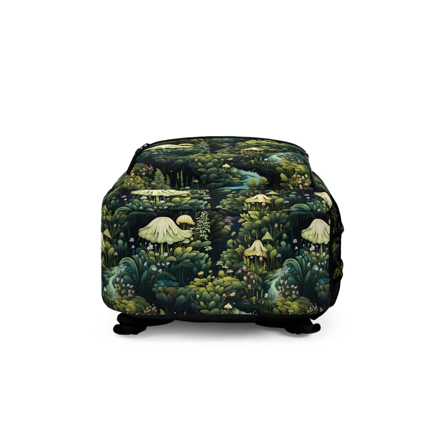 Adventure into an Enchanted Forest of Green Mushrooms : All-Over Print Kids Backpack, Gift ideas for Students gifts for Girls