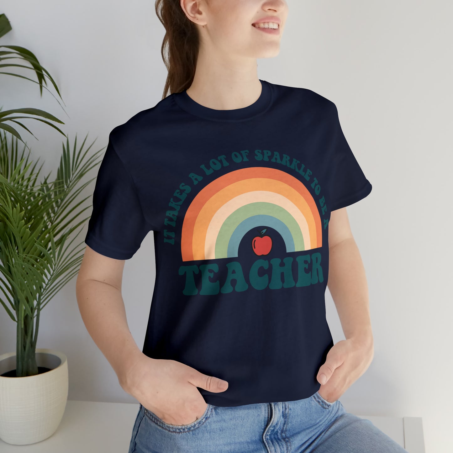 It takes alot of Sparkle to be a Teacher Unisex Jersey Short Sleeve Tee