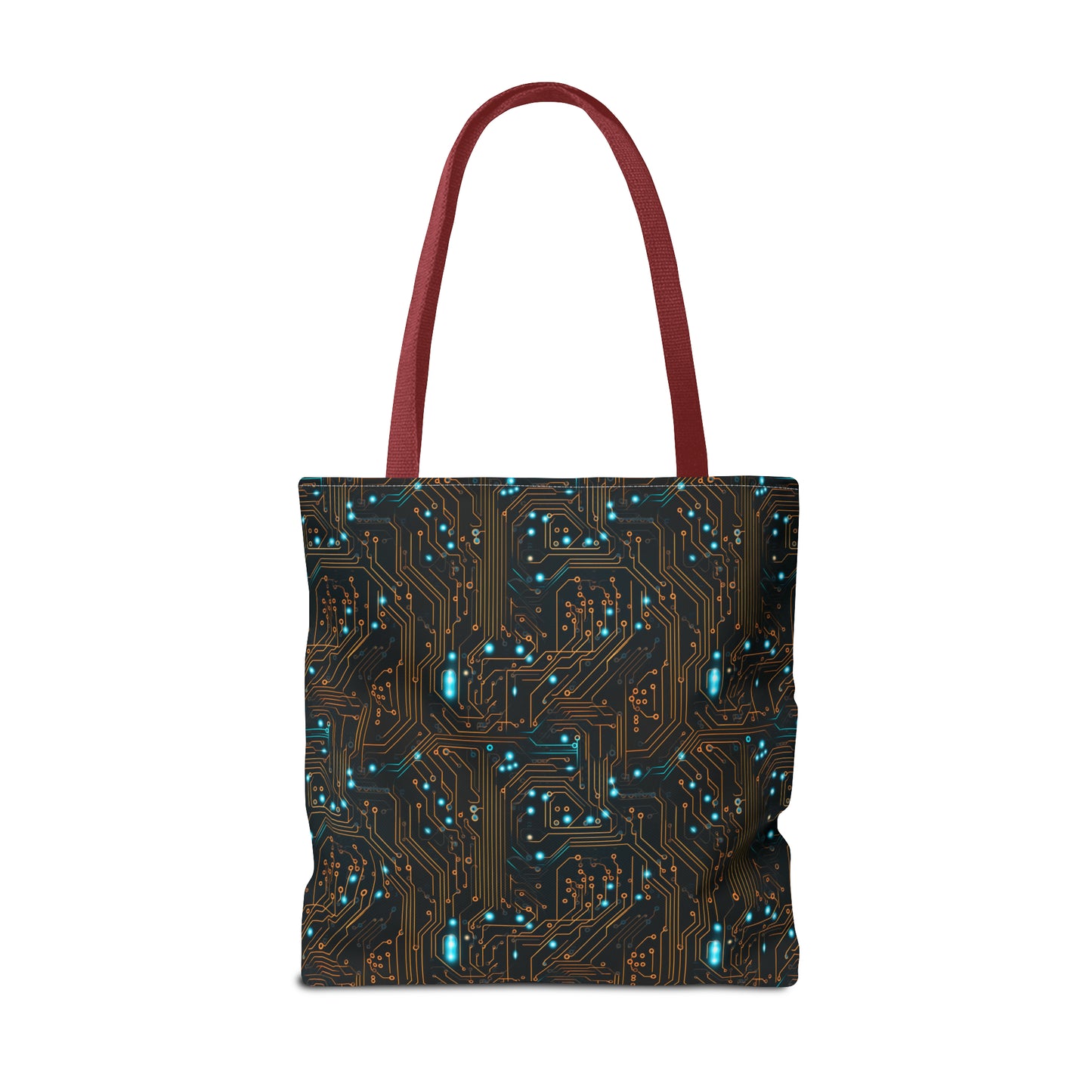 Golden Circuit Board AOP Tote Bag