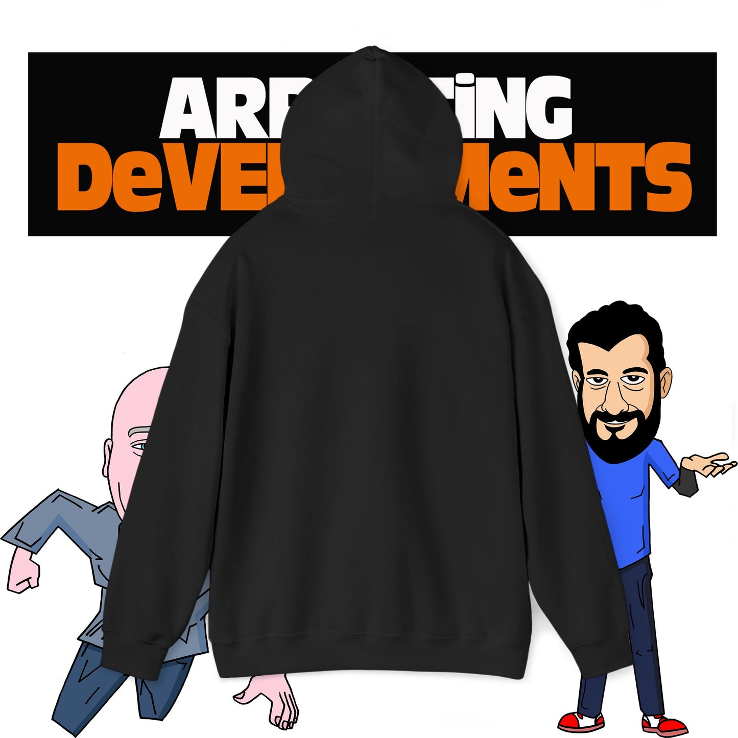 Arresting Developments Chaos Embroidered Hoodie – Official Podcast Merch for True Crime & Dabbleverse Fans Unisex Heavy Blend™ Hooded Sweatshirt