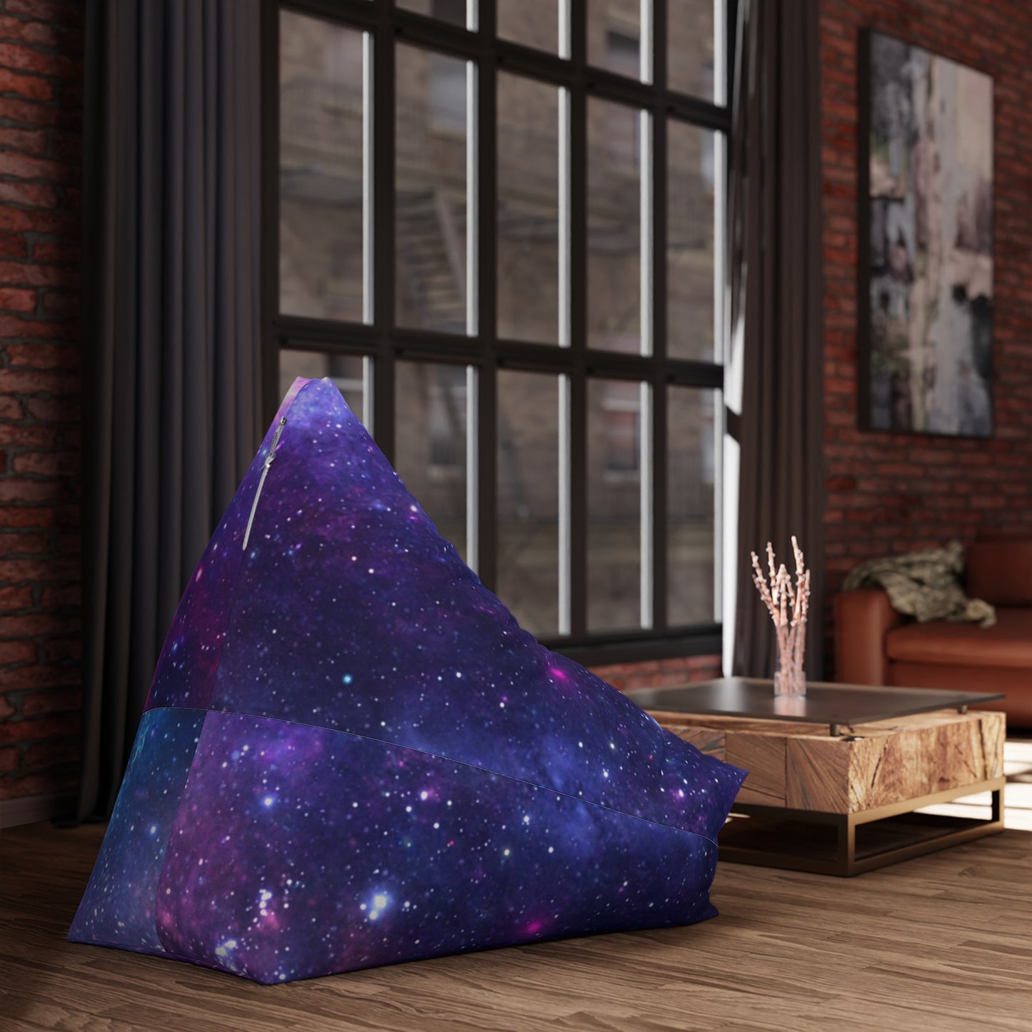 Purple Beyond the Stars Outer Space Out of this World Bean Bag Chair Cover