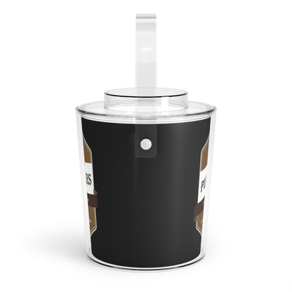 Puppers Designed Ice Bucket with Tongs