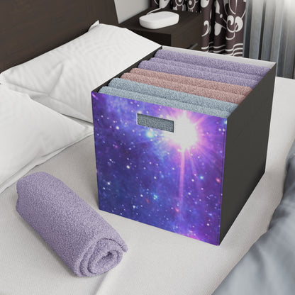 Purple Beyond the Stars Outer Space Out of this World Felt Storage Box