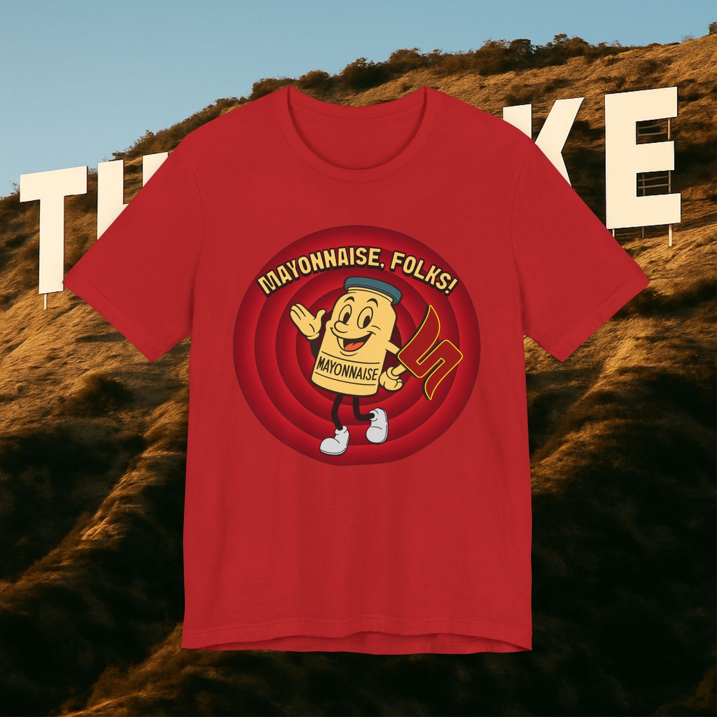 MAYONNAISE, FOLKS! — The Uncle Rico Show Credits Tee