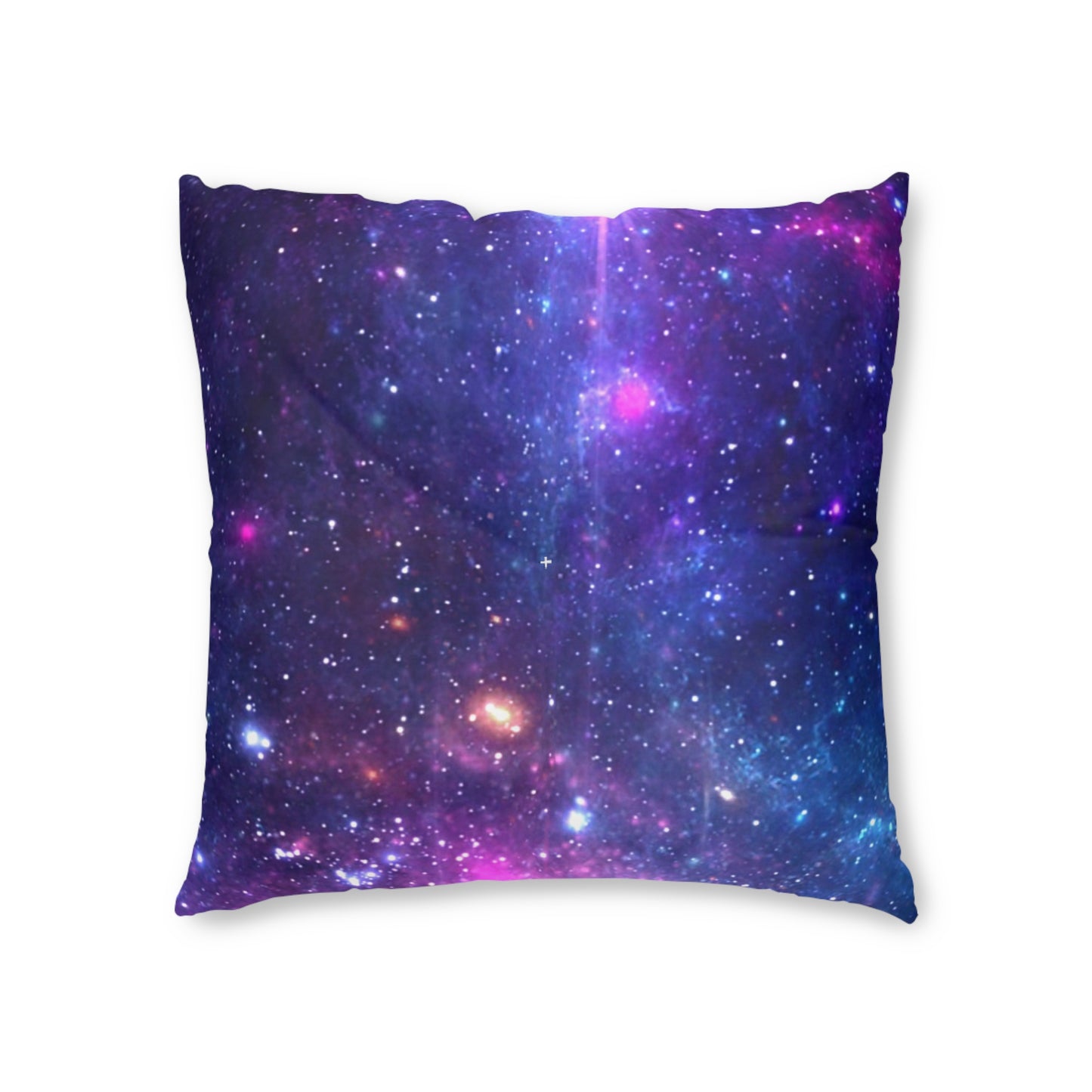 Purple Beyond the Stars Outer Space Out of this World Tufted Floor Pillow, Square