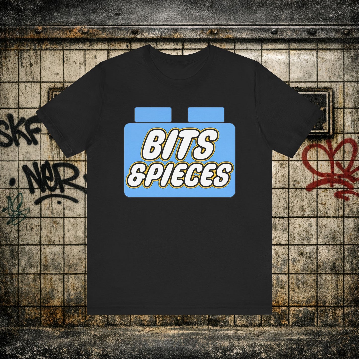 Bits & Pieces Graphic Tee One Size Fits All… Jokes?”