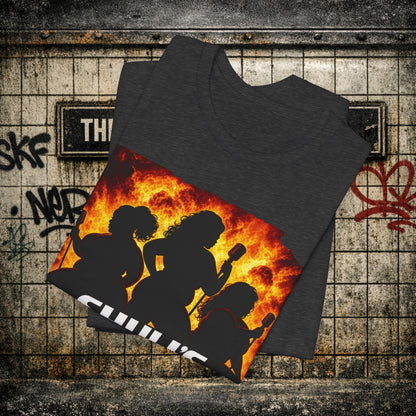 Shuli’s Angels: Operation Laugh & Disorder Graphic Tee — Retro Silhouette Vibe Shirt