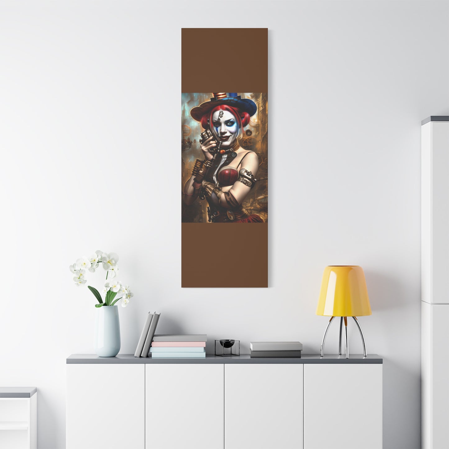 Hyper Realistic Steampunk Harley Quinn Matte Canvas, Stretched, 1.25"