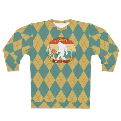 Vintage Rhombus Bigfoot Pickleball Unisex Sweatshirt - Believe in the Dink with Style!