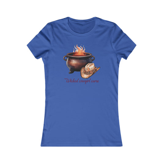 Wicked Cowgirl Curse Western Halloween Women's Favorite Tee