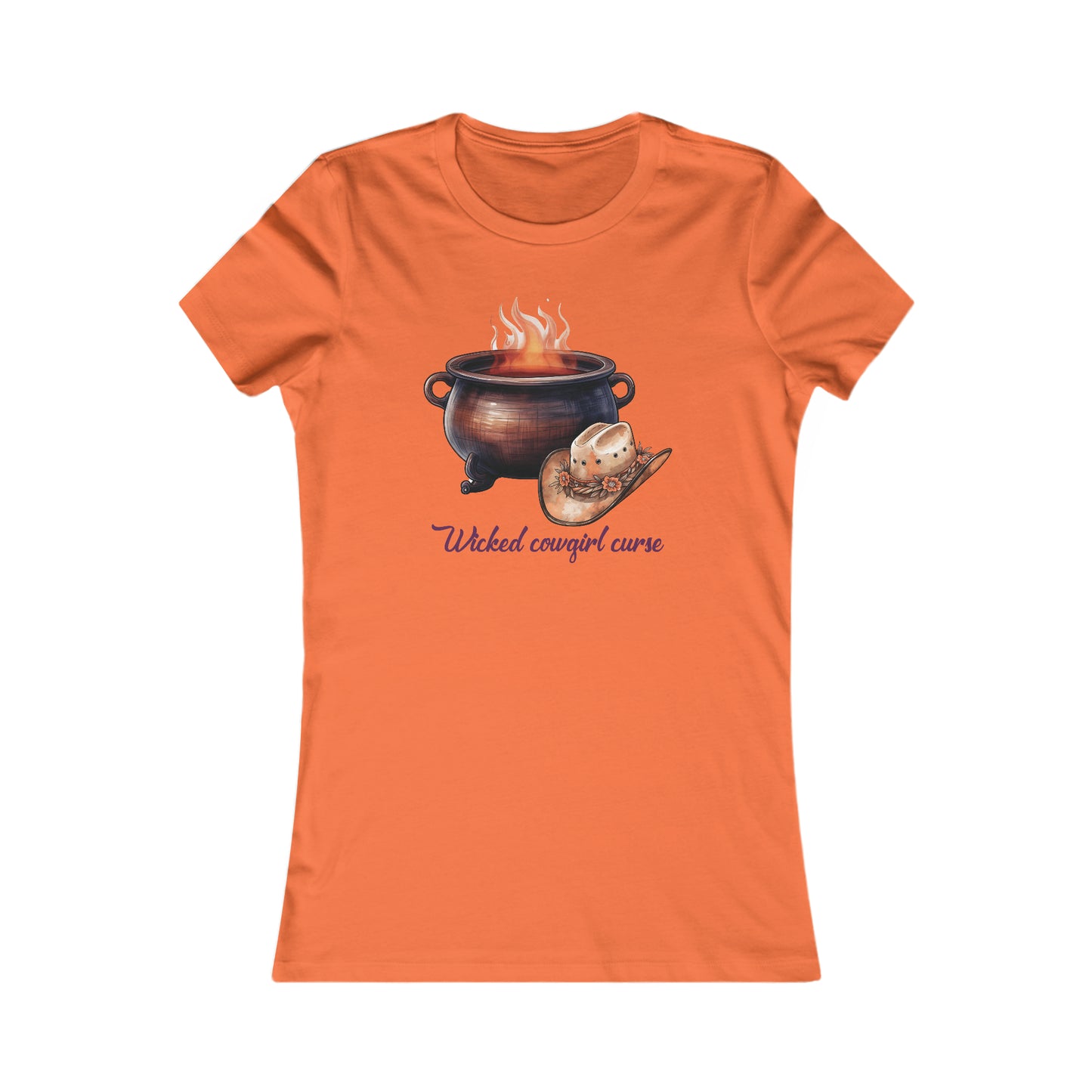 Wicked Cowgirl Curse Western Halloween Women's Favorite Tee