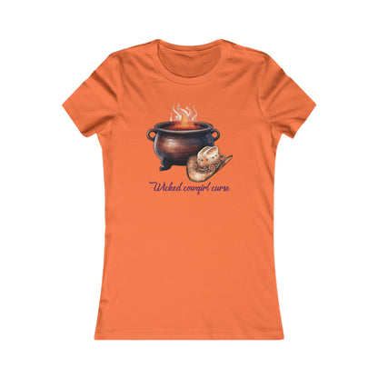 Wicked Cowgirl Curse Western Halloween Women's Favorite Tee