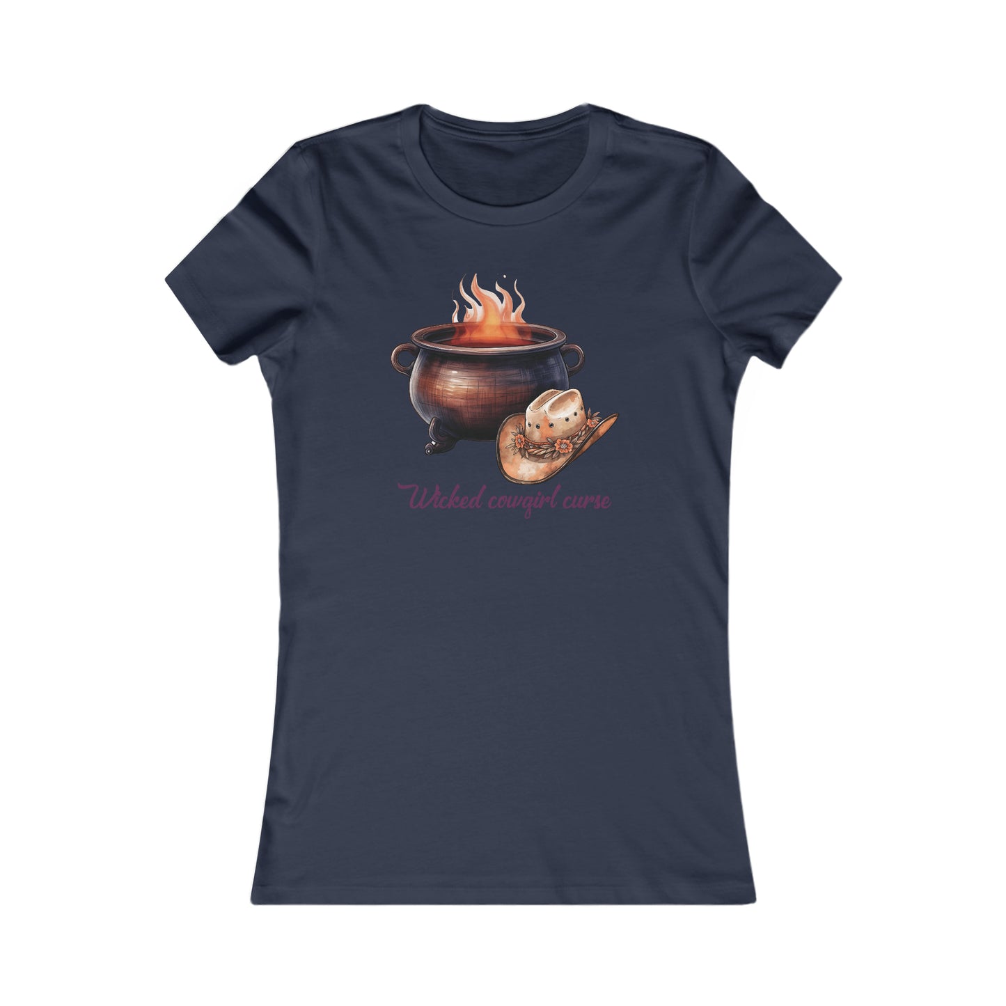 Wicked Cowgirl Curse Western Halloween Women's Favorite Tee