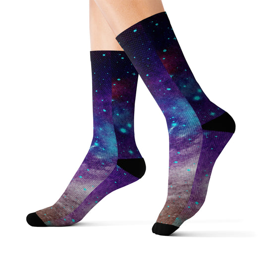 Outer Space Out of this World Sublimation Socks