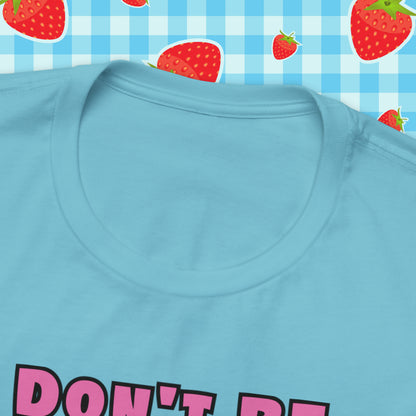Timeless Elegance: Vintage Pink Pinup Girl "Don't Be Jealous" on a Bella+Canva 3001 Unisex Jersey T-Shirt - A Must-Have Gift for her