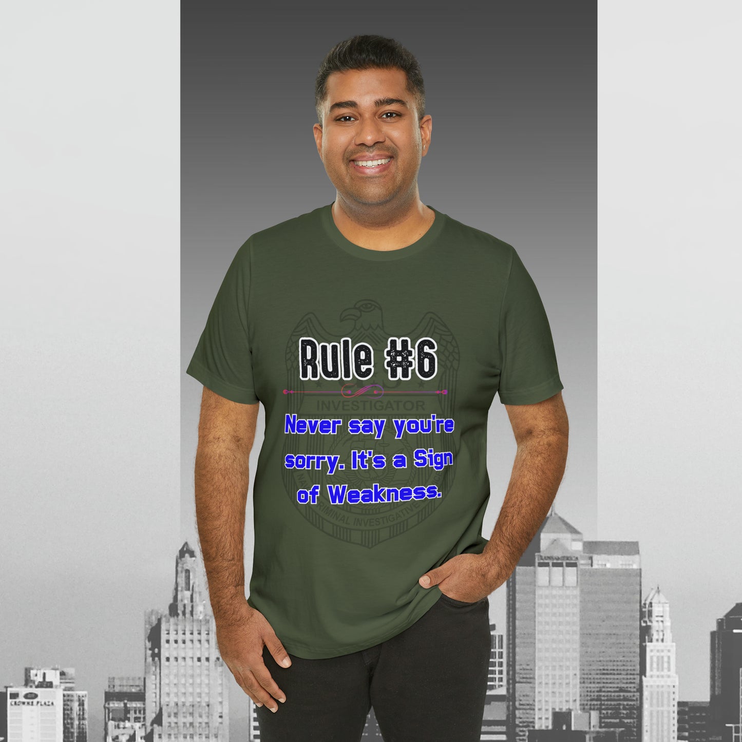 Rules of Gibbs #6 Never Say You're Sorry Unisex Jersey Short Sleeve Tee