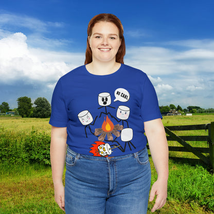No Carl Marshmallow Campfire funny / Unisex Jersey Short Sleeve Tee