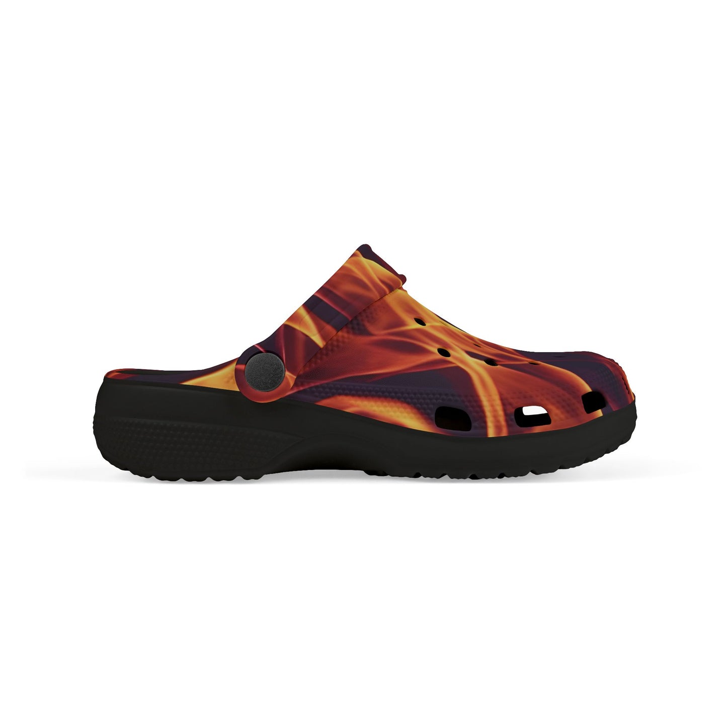 Kids Flame-Pattern, Fun Kids Footwear, Summer Clogs, Outdoor Slip-Ons, Unique Play Shoes, Birthday Gift Idea