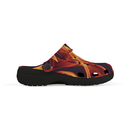 Kids Flame-Pattern, Fun Kids Footwear, Summer Clogs, Outdoor Slip-Ons, Unique Play Shoes, Birthday Gift Idea