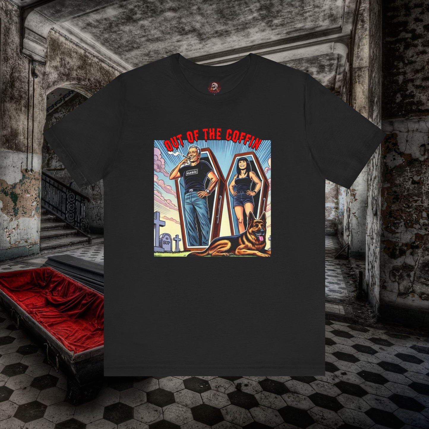 Out of the Coffin Jersey Short Sleeve Tee #levyverse Comedy In Multiple Sizes