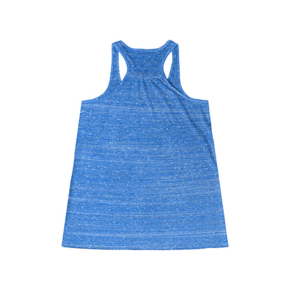 Don't Mess With a Woman who knows how to stage a Crime Scene Women's Flowy Racerback Tank Gift for True Crime Lovers