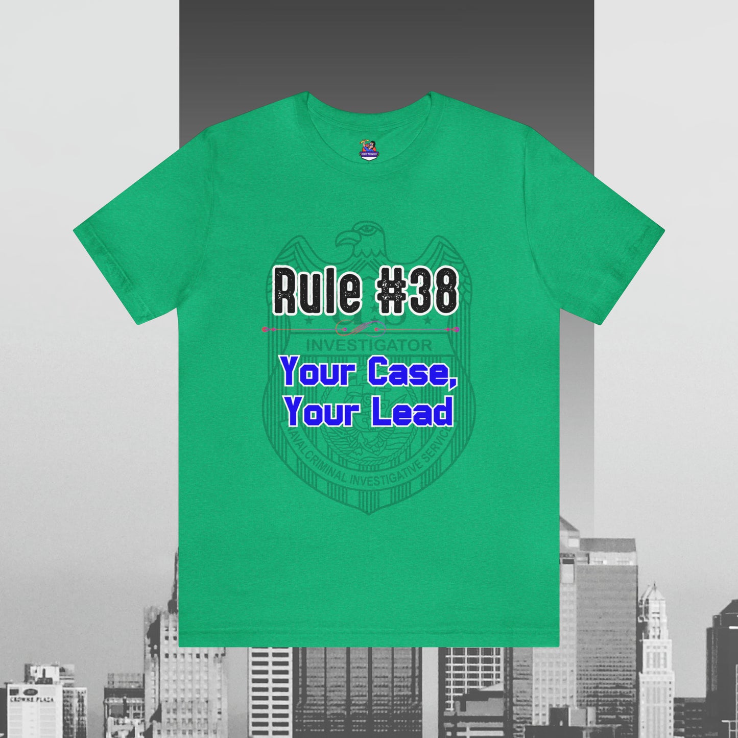 Rules of Gibbs #38 Your Case, Your Lead Unisex Jersey Short Sleeve Tee