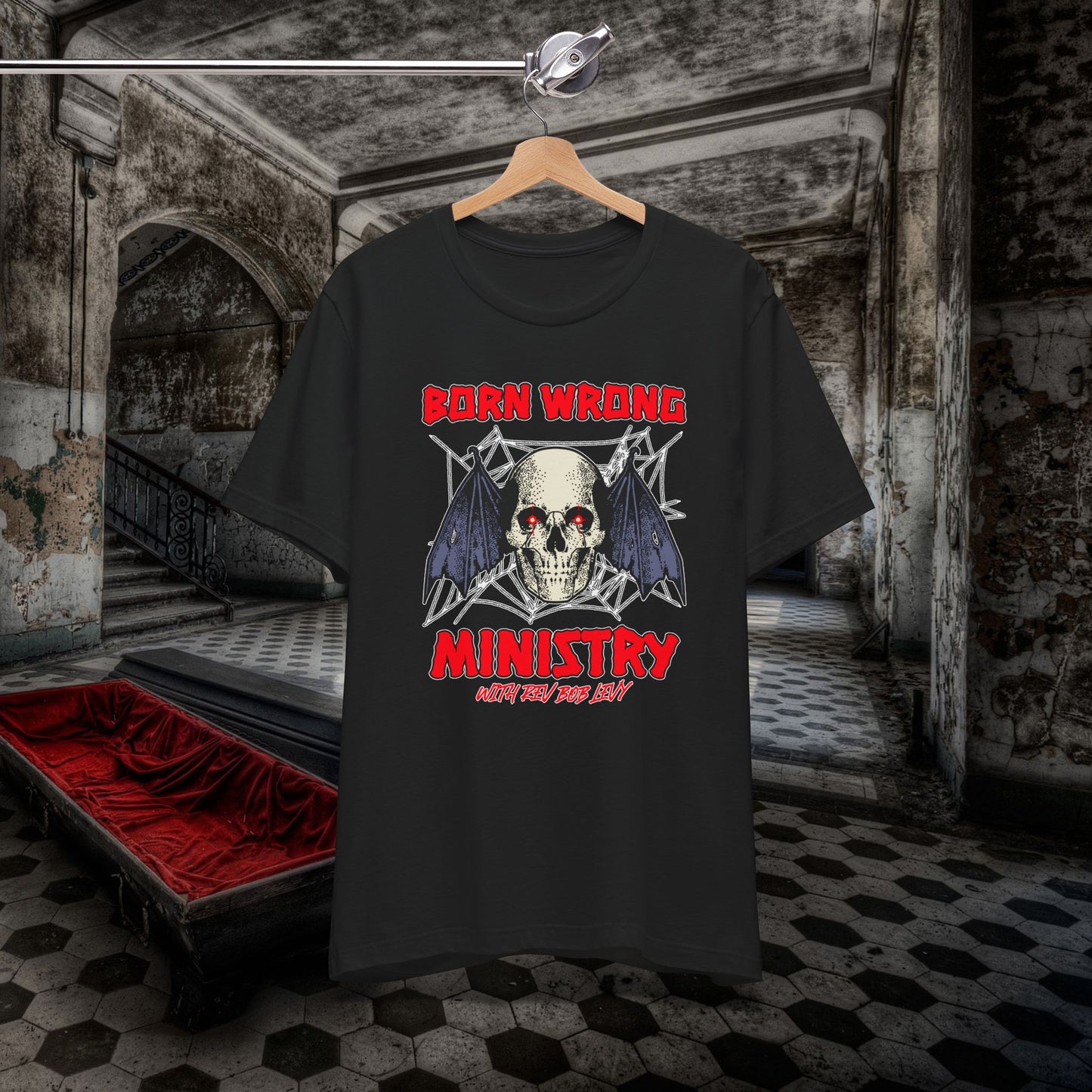 Born Wrong Ministry with Rev Bob Levy Tee #levyverse Comedy In Multiple Sizes