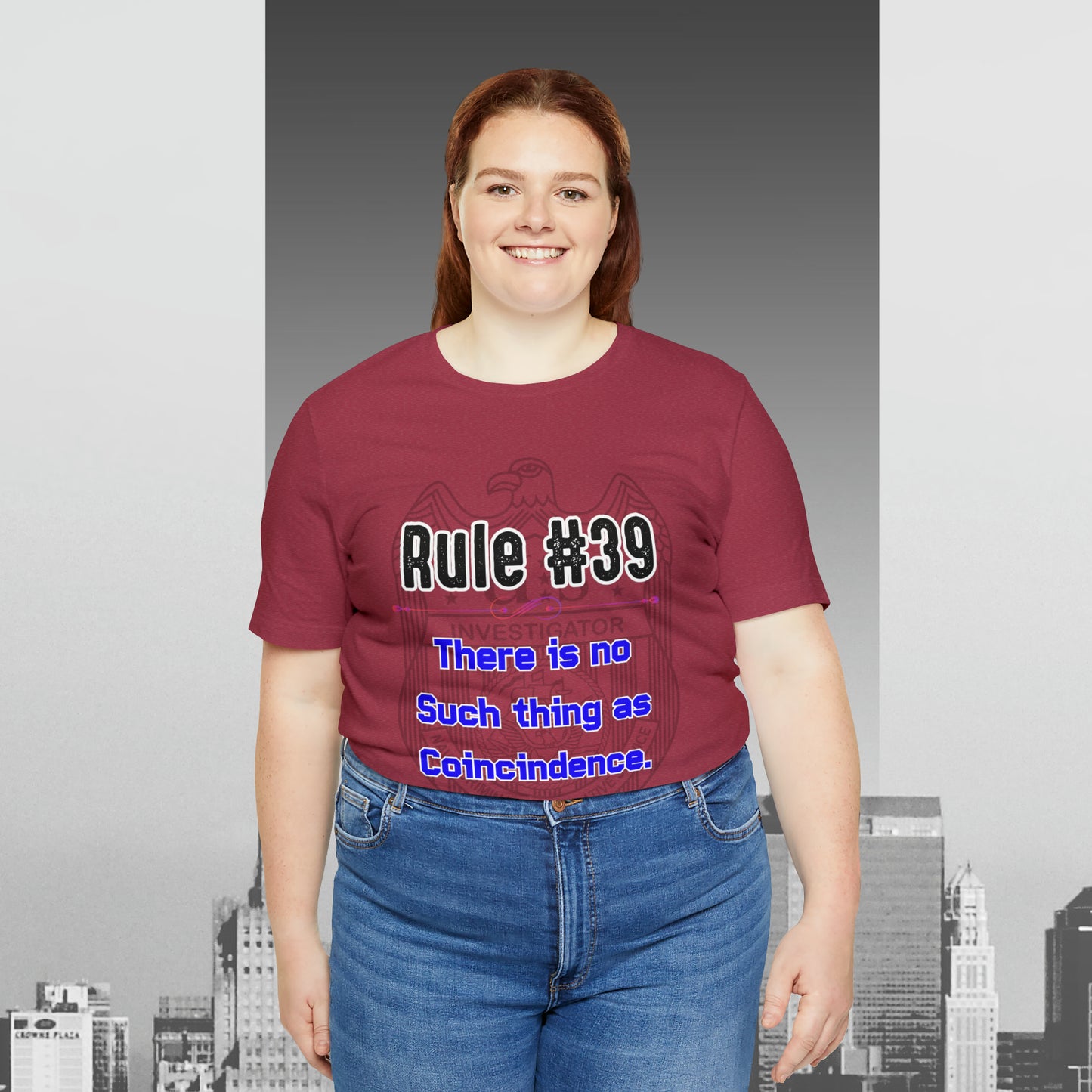 Rules of Gibbs #39 There is no such thing as a Coincidence Unisex Jersey Short Sleeve Tee