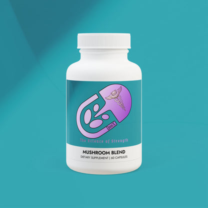 DirkX Mushroom Blend Capsules: Elevate Your Mind, Strengthen Your Body! (60 Capsules)