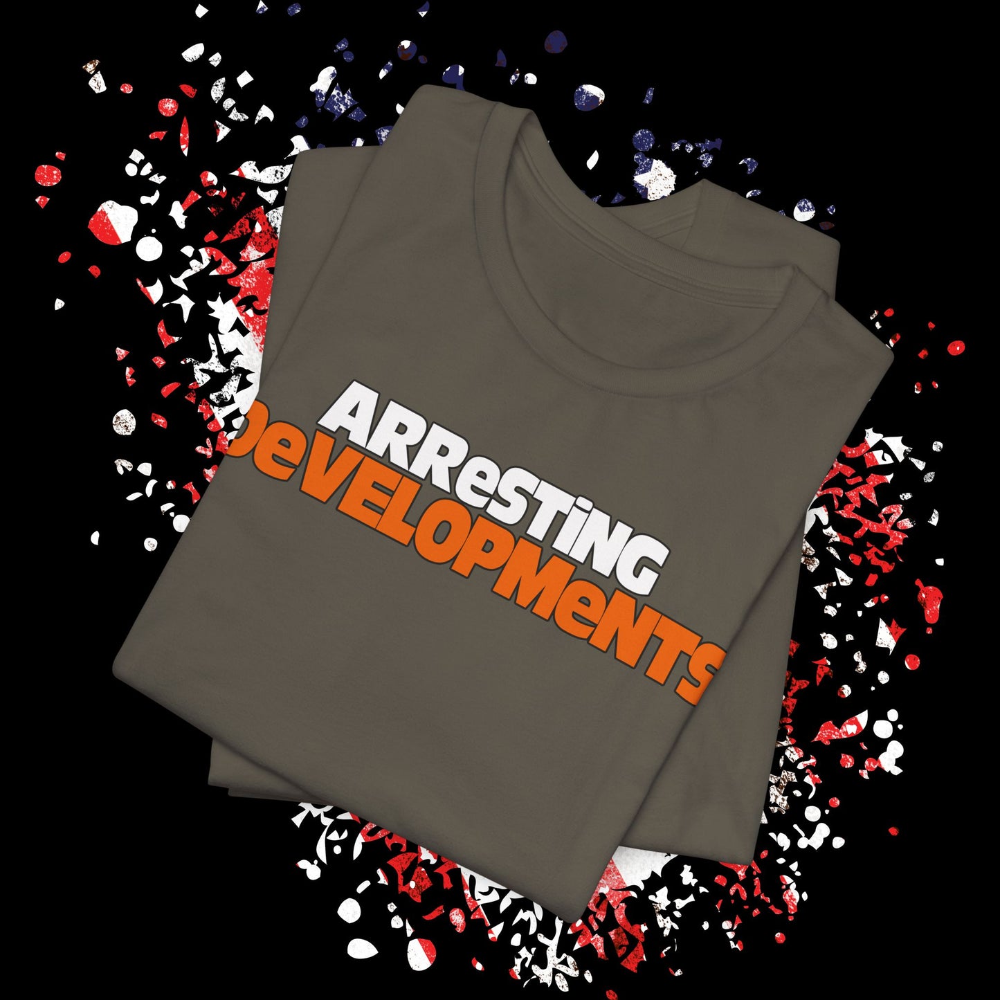 Arresting Developments Tee - Unisex Jersey Short Sleeve Shirt, Funny Graphic Tee, Gift for Detectives, Crime Show Lovers, Casual Wear