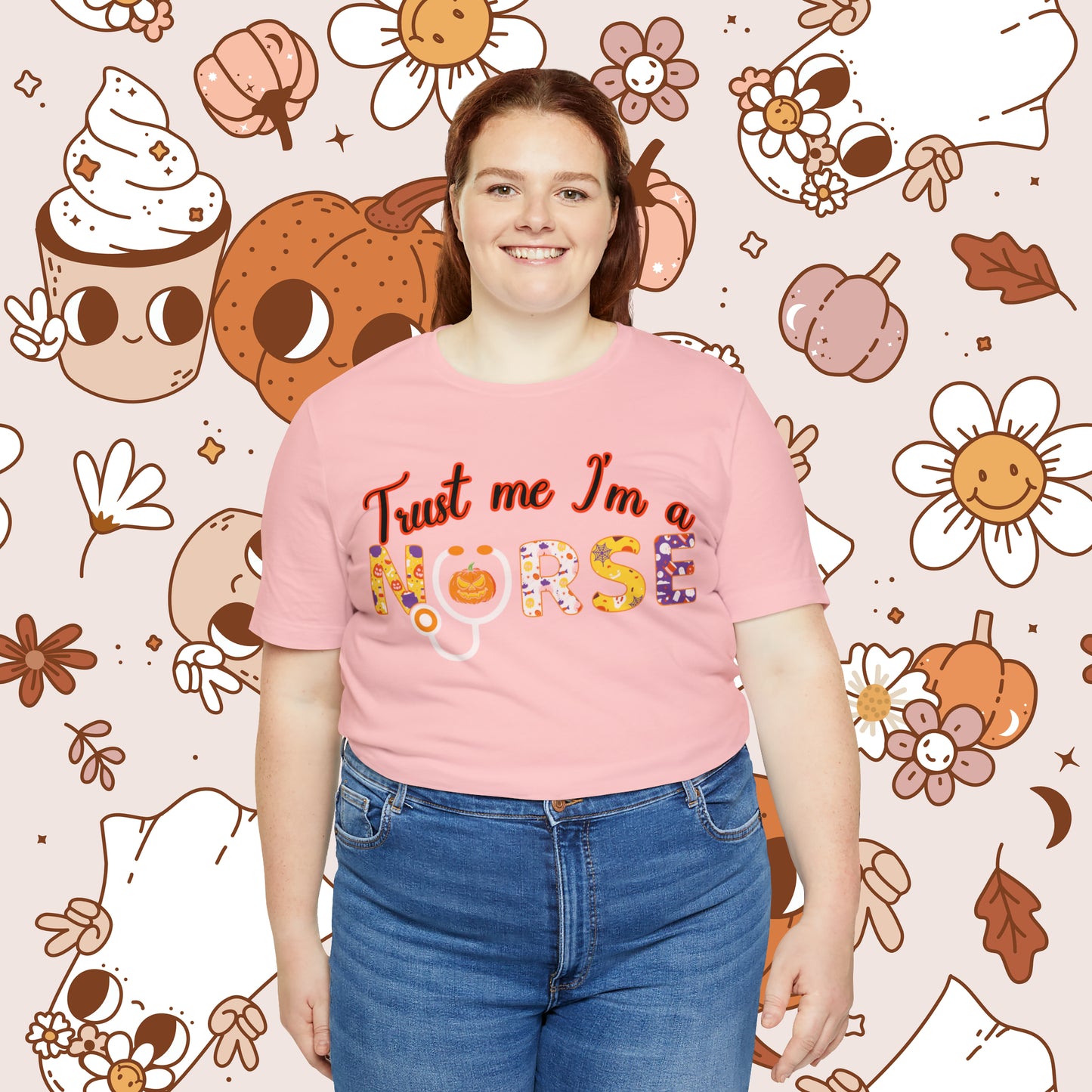 Trust me I'm a Nurse Halloween Retro Unisex Jersey Short Sleeve Tee