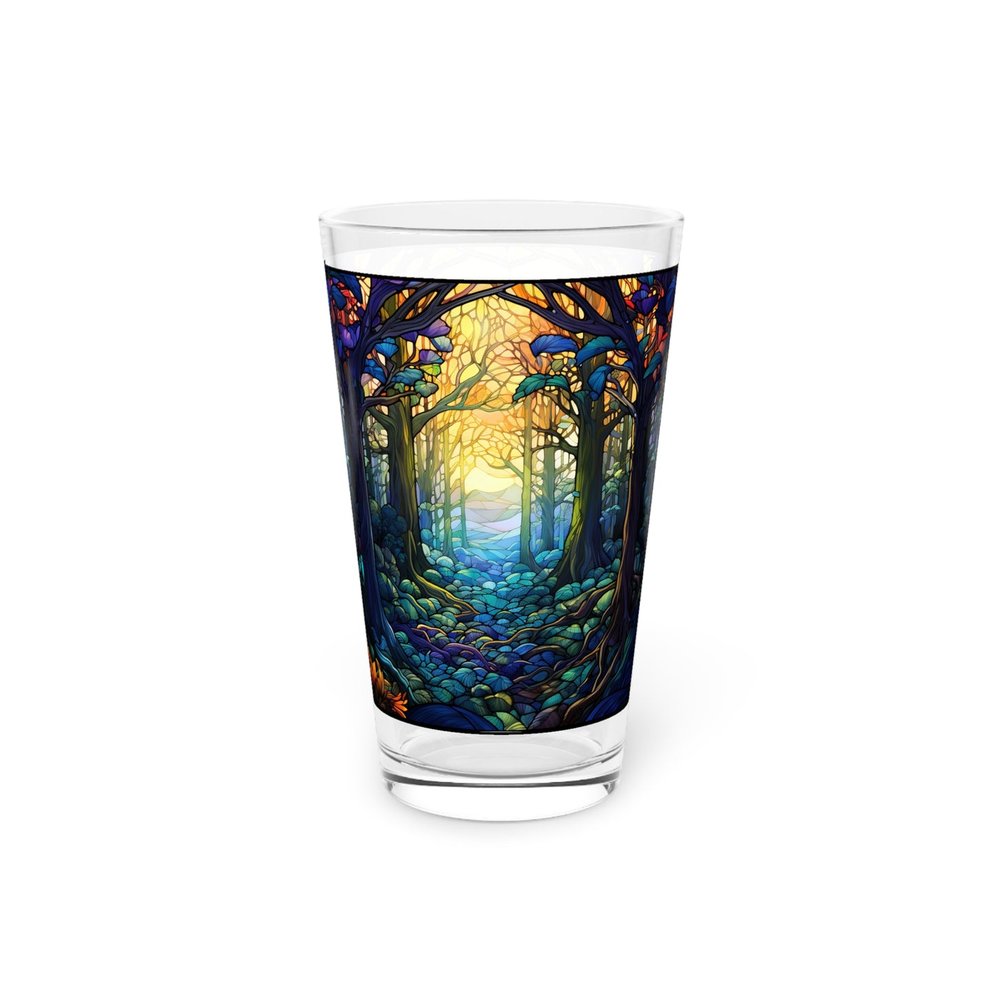 Enchanted Forest: A Magical Journey Through the Path 16oz Pint Glass Gift idea gifts for home decor housewarming gift