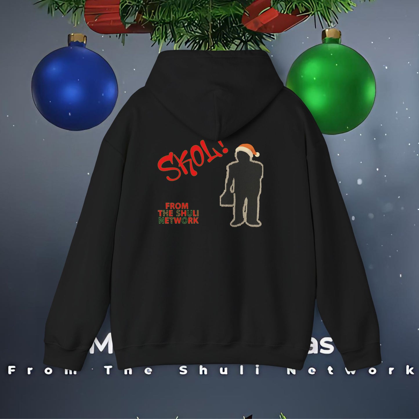 Merry Sessmas Hoodie – Festive "Skol" Holiday Graphic Sweatshirt