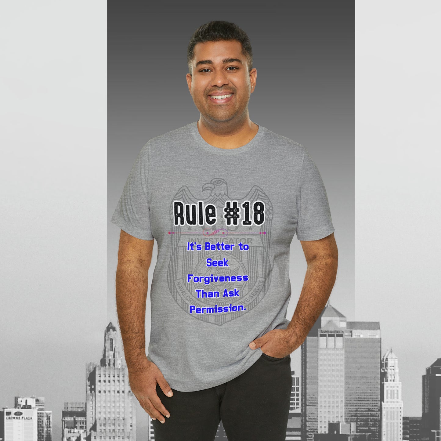 Rules of Gibbs #18 Its's Better to seek Forgiveness, than ask permission Unisex Jersey Short Sleeve Tee