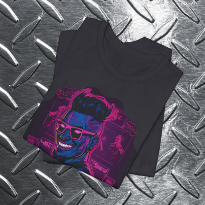 The Future is now Cyber Punk Guy Unisex Jersey Short Sleeve Tee