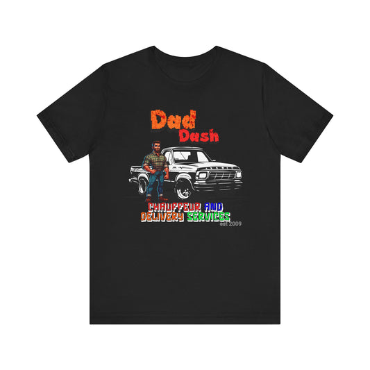 Dad Dash T-Shirt, Unisex Short Sleeve Tee for Dads, Funny Father's Day Gift, Auto Enthusiast Apparel, Dad Humor Shirt