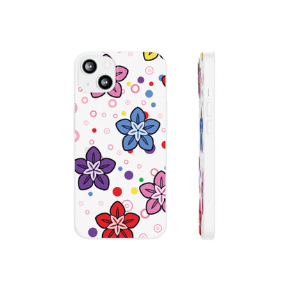 Retro Colorful Flowers Flexi Cases for IPhone and Samsung